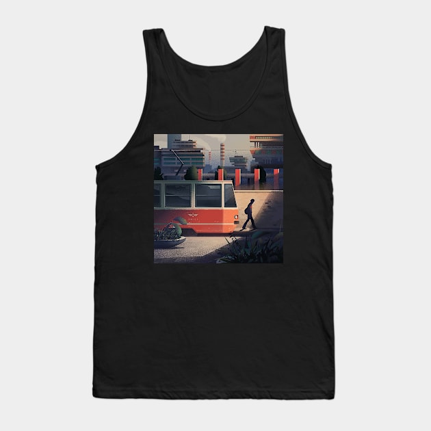 Tram Commute Tank Top by okasmith